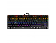 SVEN KB-G9150 Gaming Mechanical Keyboard, Metal panel, Backlight brightness adjustment, WIN key lock, Blue switches, 104 keys, 20 Fn-keys, 1.8m, USB, Black, Rus/Ukr/Eng